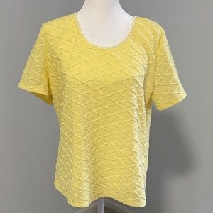 Napa Valley Sunny Yellow Textured Women's Pull-over top SZPL